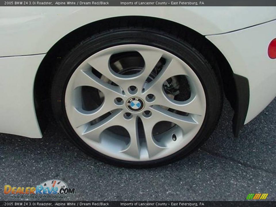2005 BMW Z4 3.0i Roadster Alpine White / Dream Red/Black Photo #10