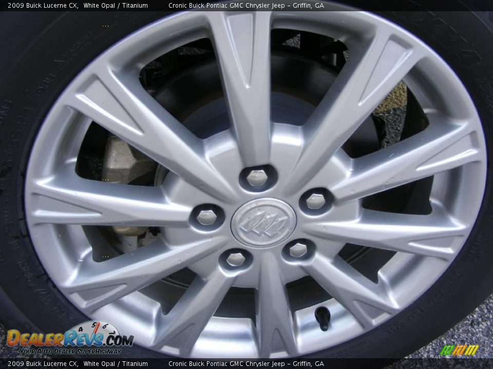 2009 Buick Lucerne CX White Opal / Titanium Photo #9