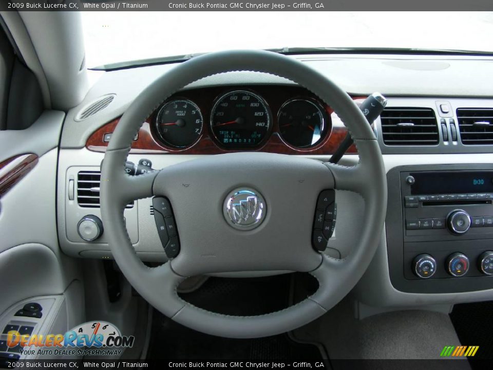 2009 Buick Lucerne CX White Opal / Titanium Photo #17