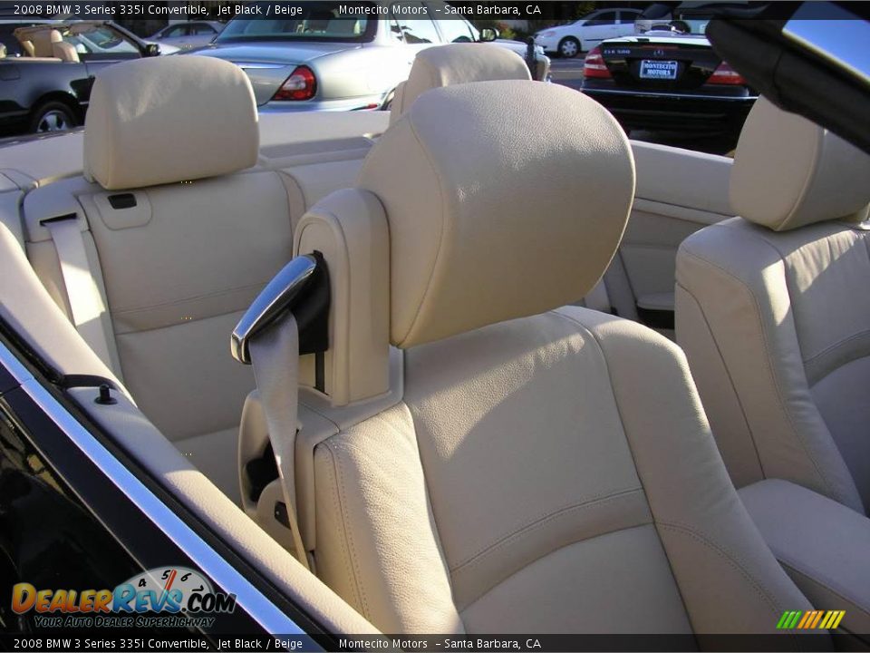 2008 BMW 3 Series 335i Convertible Jet Black / Beige Photo #3