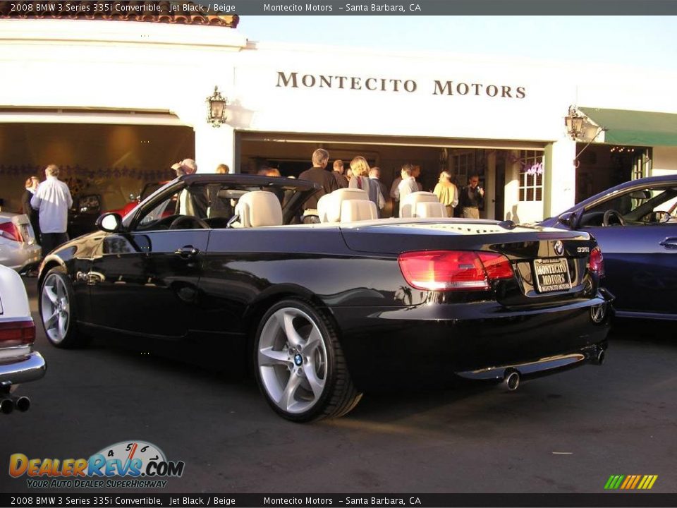 2008 BMW 3 Series 335i Convertible Jet Black / Beige Photo #6