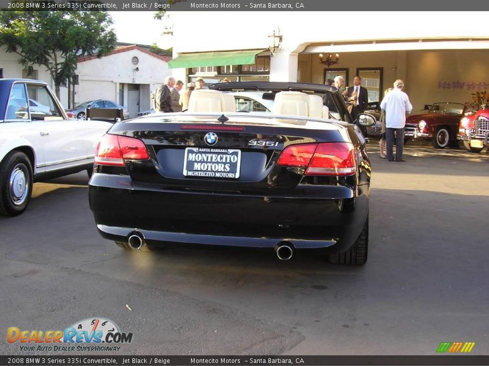 2008 BMW 3 Series 335i Convertible Jet Black / Beige Photo #7