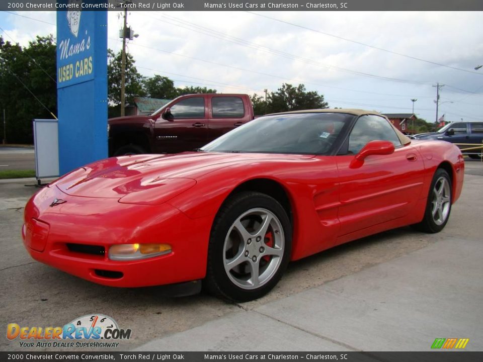 2000 Chevrolet Corvette Convertible Torch Red / Light Oak Photo #4