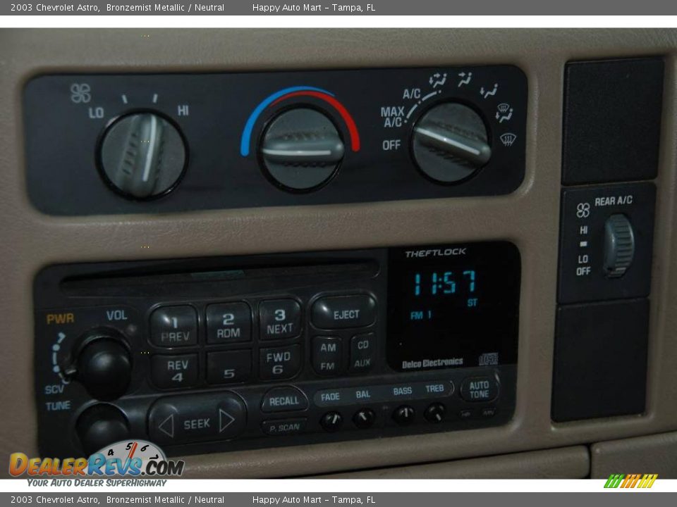 2003 Chevrolet Astro Bronzemist Metallic / Neutral Photo #11