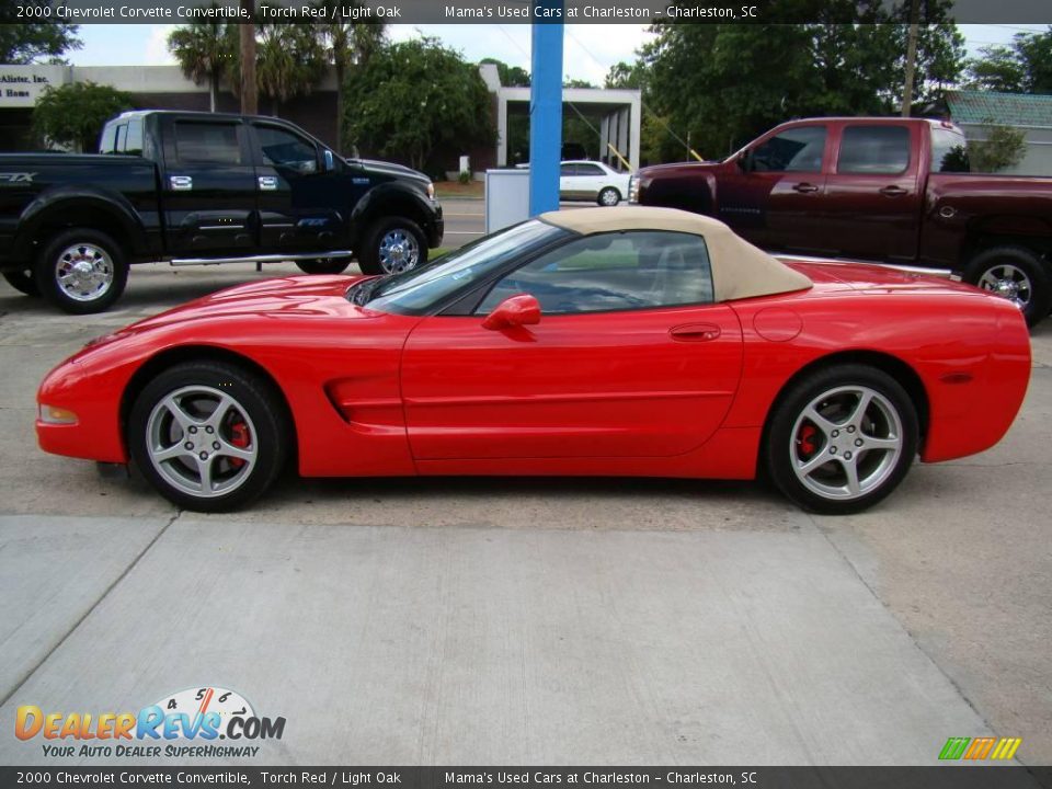 2000 Chevrolet Corvette Convertible Torch Red / Light Oak Photo #5
