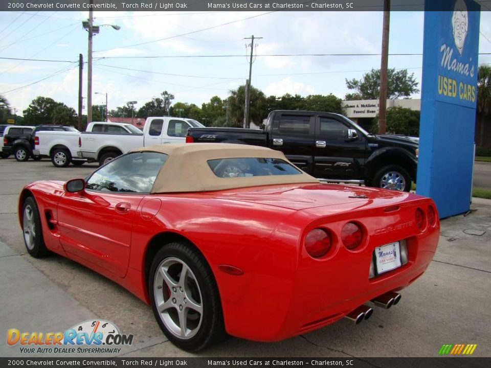 2000 Chevrolet Corvette Convertible Torch Red / Light Oak Photo #6