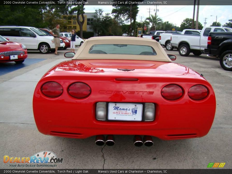 2000 Chevrolet Corvette Convertible Torch Red / Light Oak Photo #7