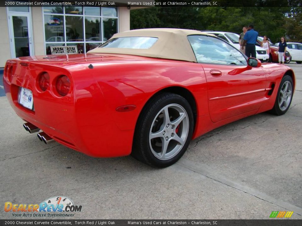 2000 Chevrolet Corvette Convertible Torch Red / Light Oak Photo #8