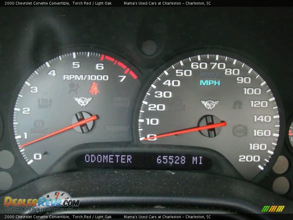 2000 Chevrolet Corvette Convertible Torch Red / Light Oak Photo #16