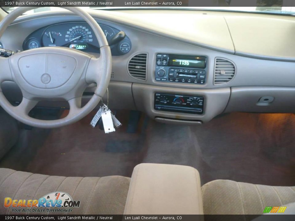 1997 Buick Century Custom Light Sandrift Metallic / Neutral Photo #16