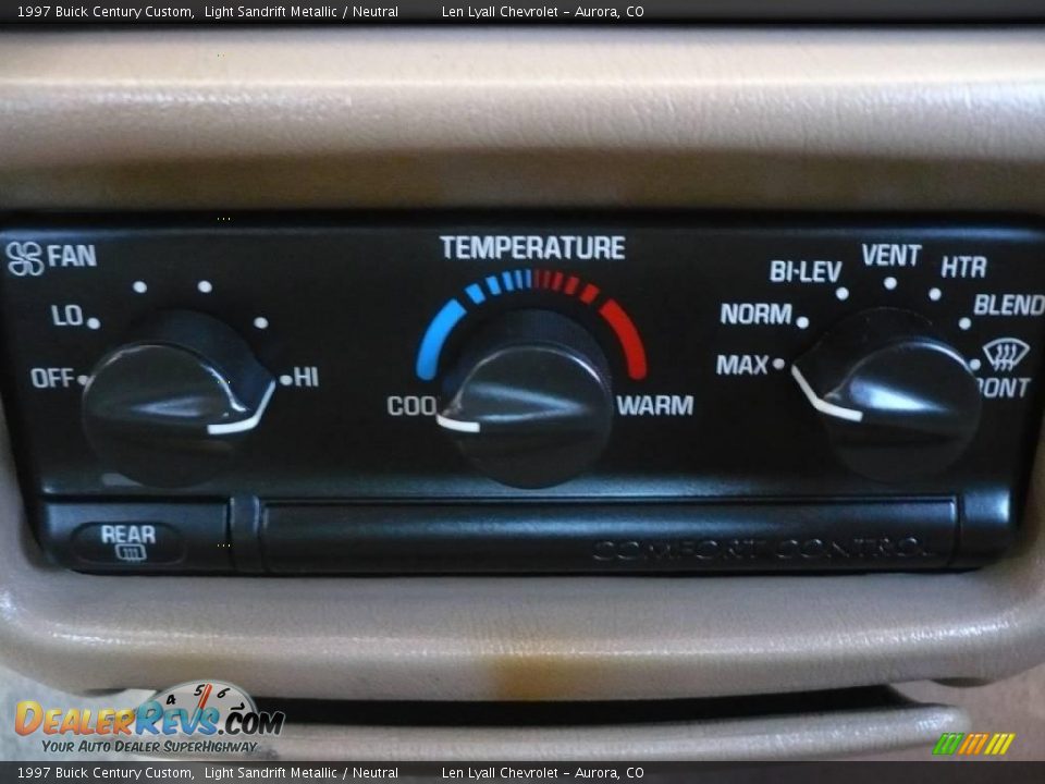 1997 Buick Century Custom Light Sandrift Metallic / Neutral Photo #24