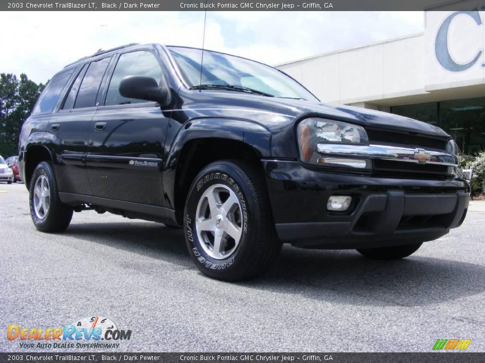 2003 Chevrolet TrailBlazer LT Black / Dark Pewter Photo #2