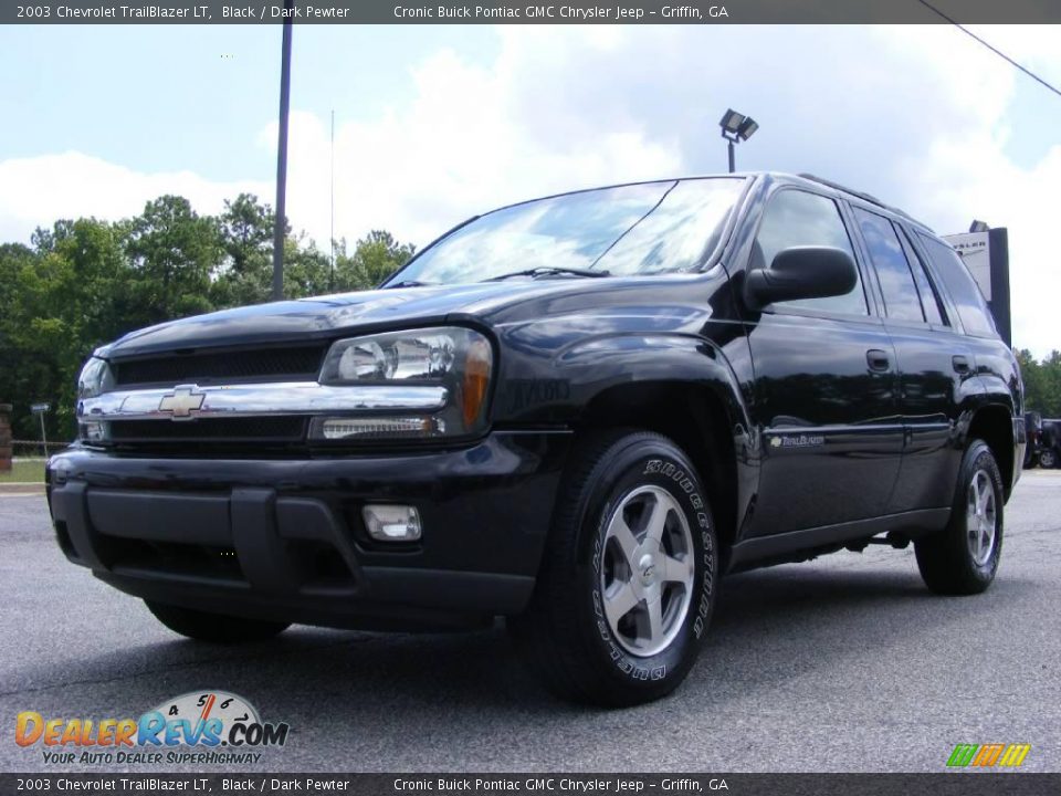 2003 Chevrolet TrailBlazer LT Black / Dark Pewter Photo #4