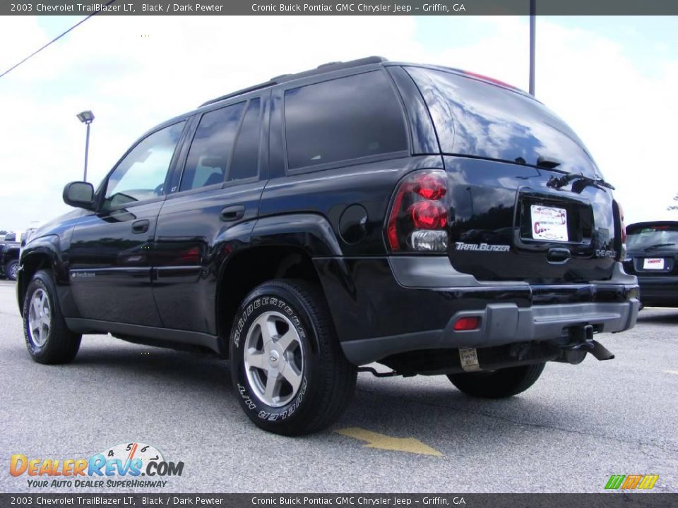 2003 Chevrolet TrailBlazer LT Black / Dark Pewter Photo #6