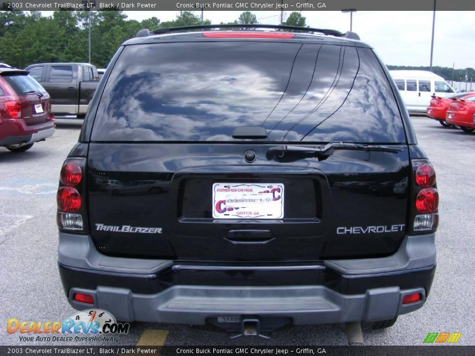 2003 Chevrolet TrailBlazer LT Black / Dark Pewter Photo #7