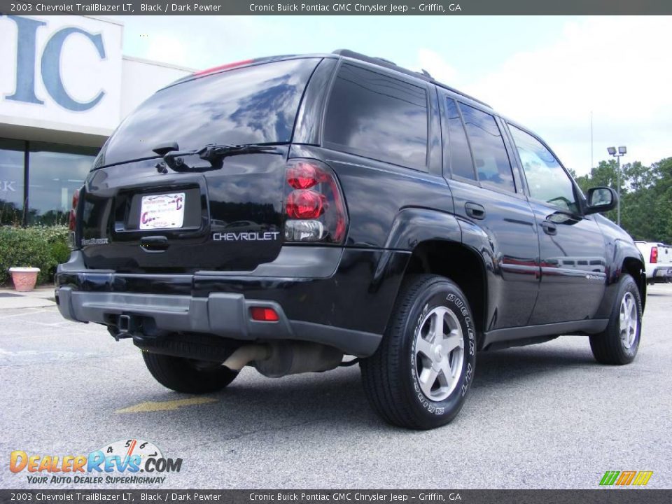2003 Chevrolet TrailBlazer LT Black / Dark Pewter Photo #8