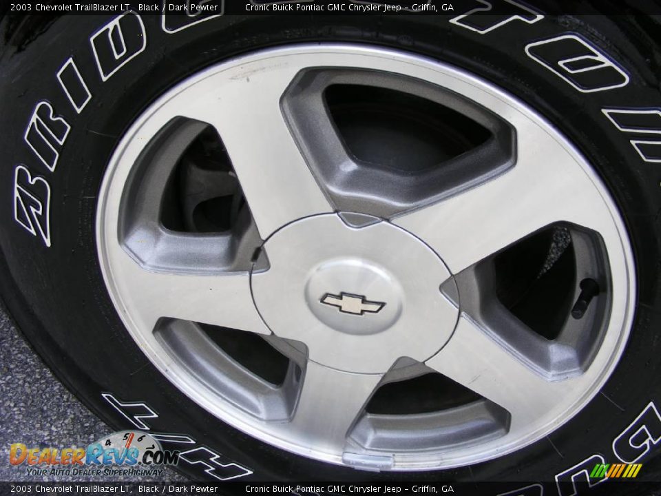 2003 Chevrolet TrailBlazer LT Black / Dark Pewter Photo #10