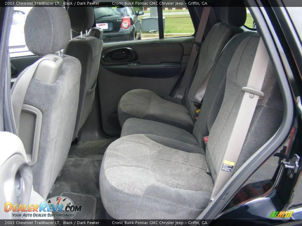 2003 Chevrolet TrailBlazer LT Black / Dark Pewter Photo #14