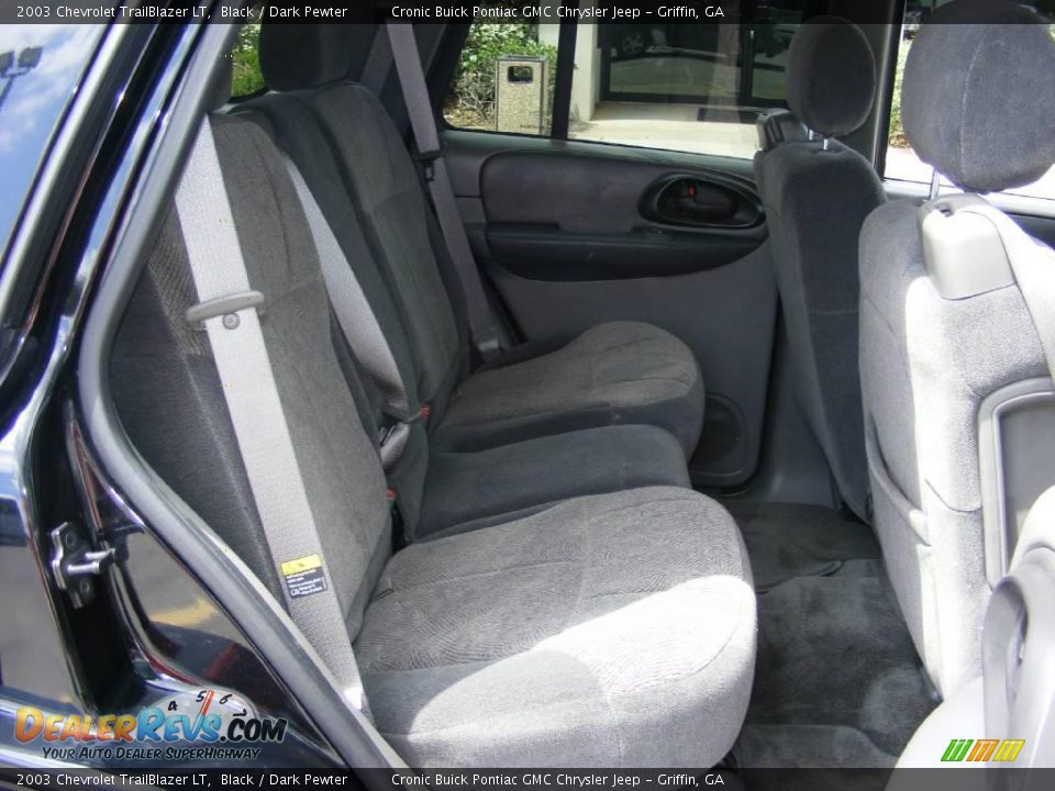 2003 Chevrolet TrailBlazer LT Black / Dark Pewter Photo #18