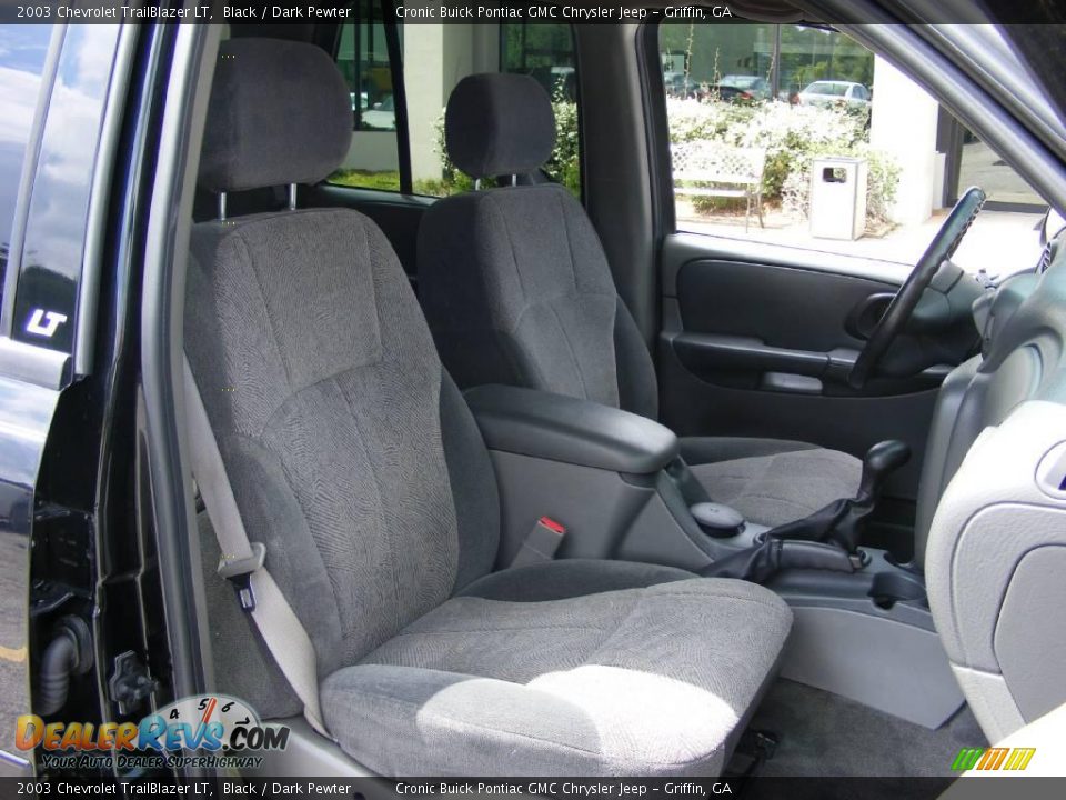 2003 Chevrolet TrailBlazer LT Black / Dark Pewter Photo #20