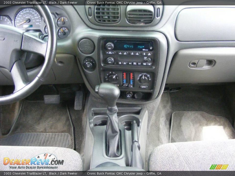 2003 Chevrolet TrailBlazer LT Black / Dark Pewter Photo #23