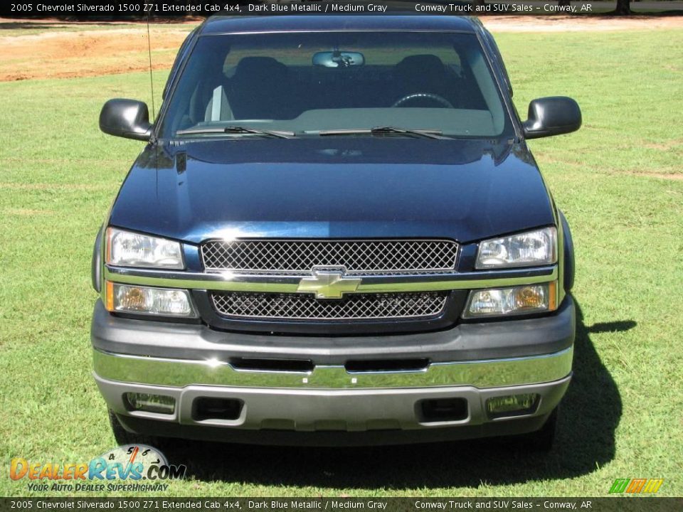 2005 Chevrolet Silverado 1500 Z71 Extended Cab 4x4 Dark Blue Metallic / Medium Gray Photo #3