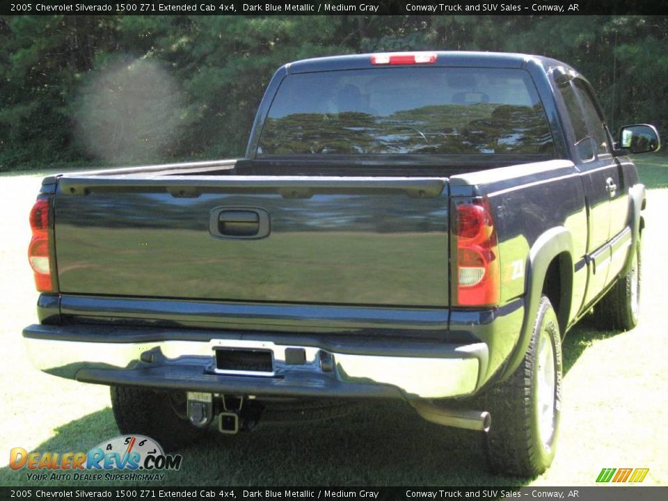2005 Chevrolet Silverado 1500 Z71 Extended Cab 4x4 Dark Blue Metallic / Medium Gray Photo #6