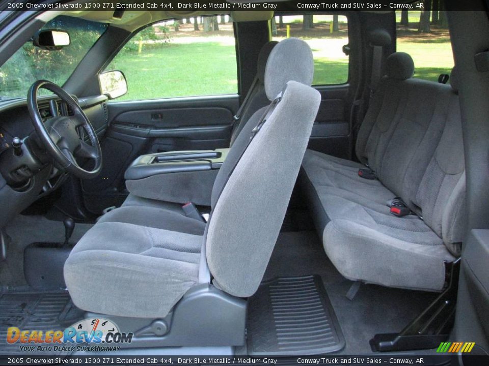 2005 Chevrolet Silverado 1500 Z71 Extended Cab 4x4 Dark Blue Metallic / Medium Gray Photo #10