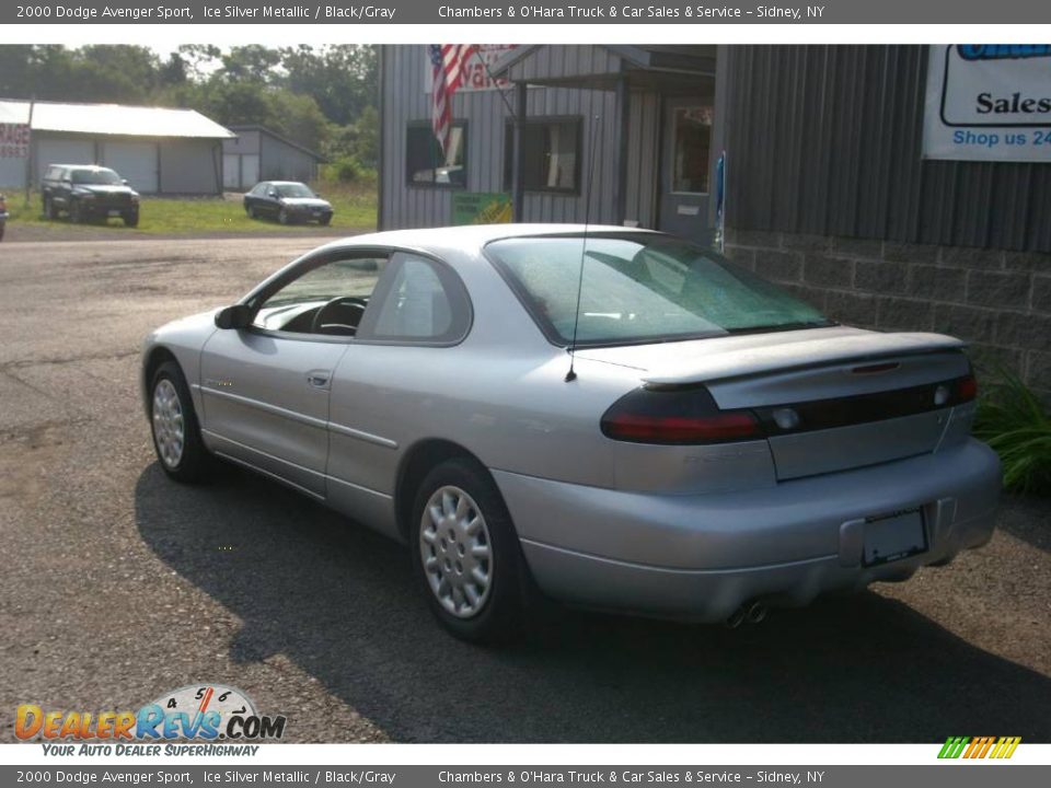 2000 Dodge Avenger Sport Ice Silver Metallic / Black/Gray Photo #9