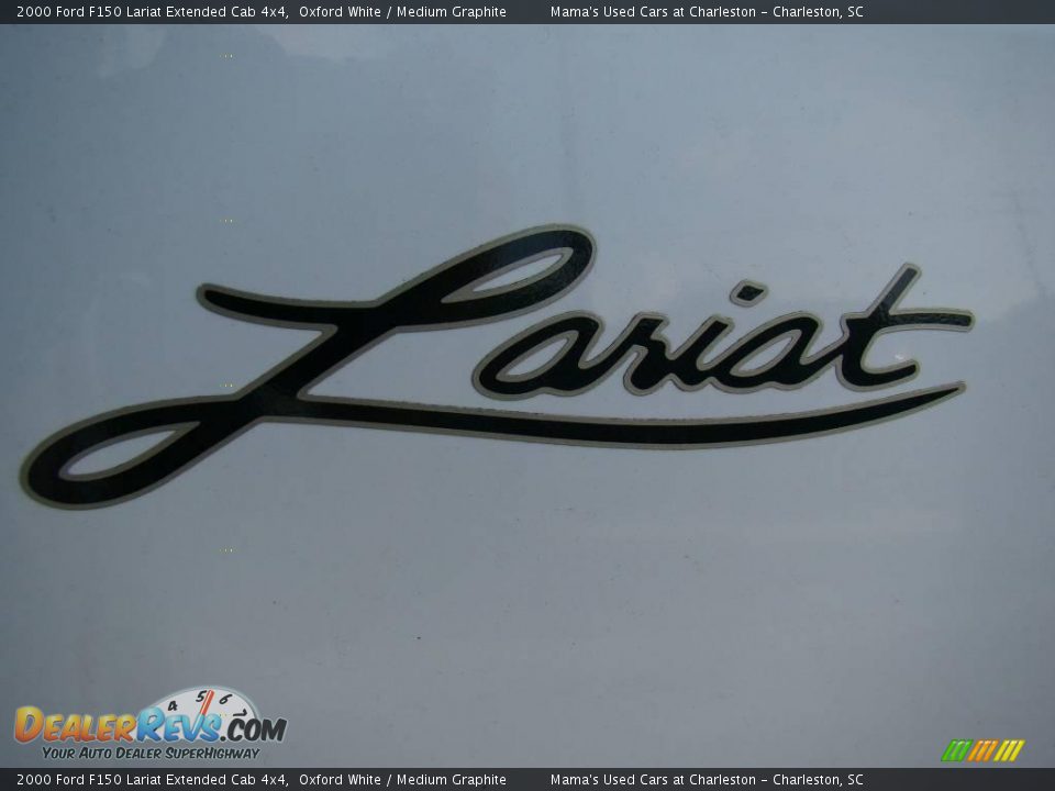 2000 Ford F150 Lariat Extended Cab 4x4 Oxford White / Medium Graphite Photo #27
