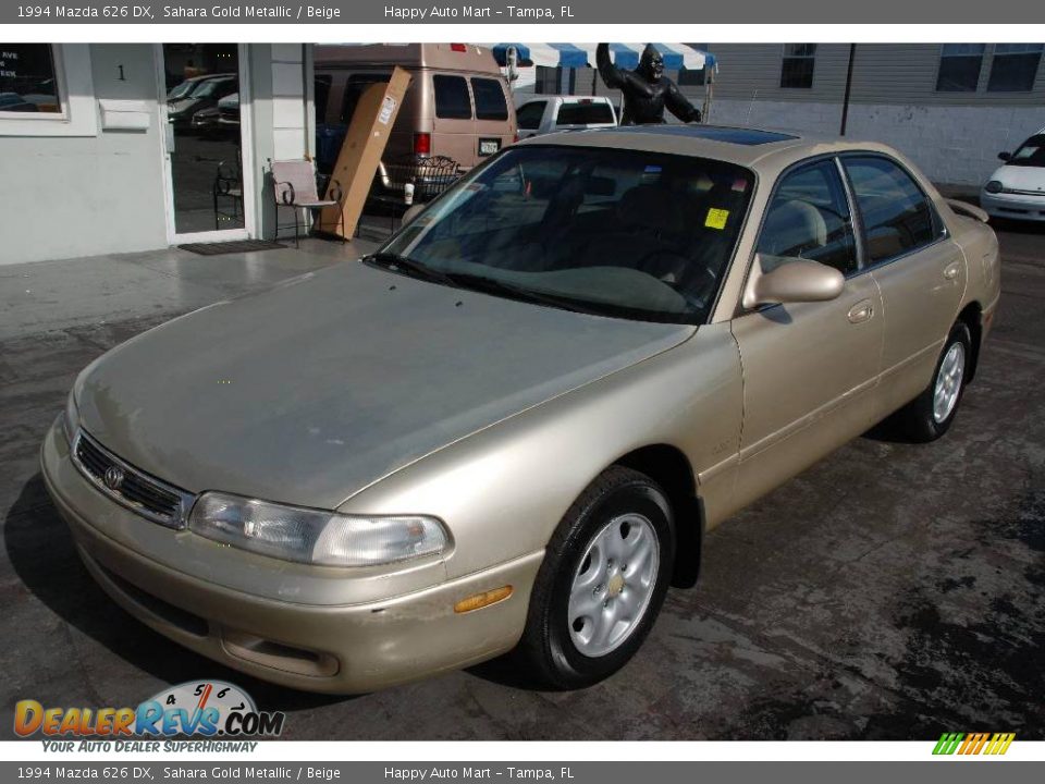 1994 Mazda 626 DX Sahara Gold Metallic / Beige Photo #3