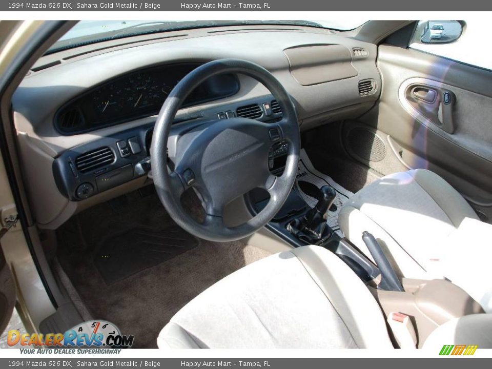 1994 Mazda 626 DX Sahara Gold Metallic / Beige Photo #7