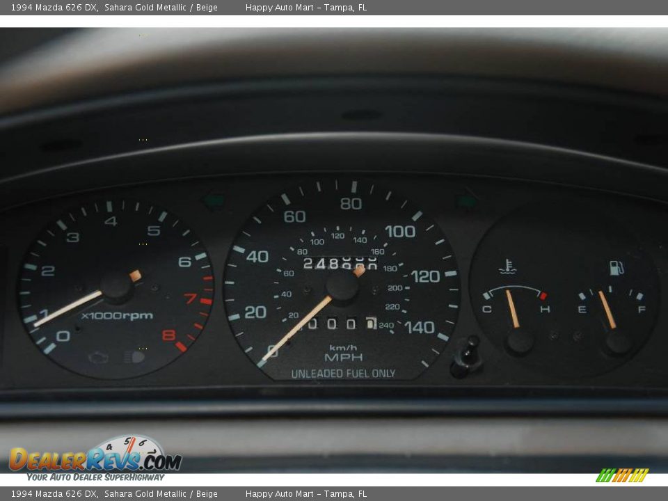 1994 Mazda 626 DX Sahara Gold Metallic / Beige Photo #8