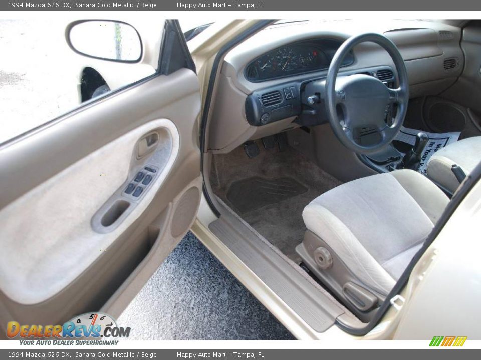 1994 Mazda 626 DX Sahara Gold Metallic / Beige Photo #10