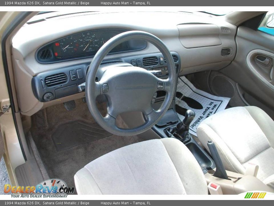1994 Mazda 626 DX Sahara Gold Metallic / Beige Photo #12
