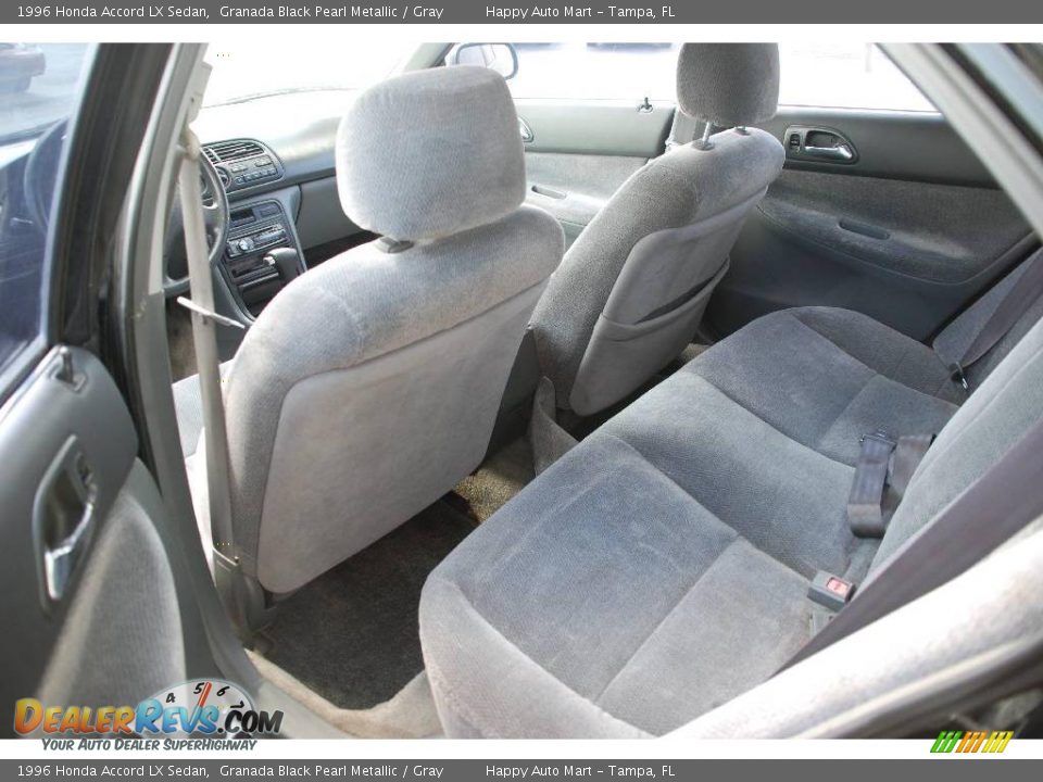1996 Honda Accord LX Sedan Granada Black Pearl Metallic / Gray Photo #24