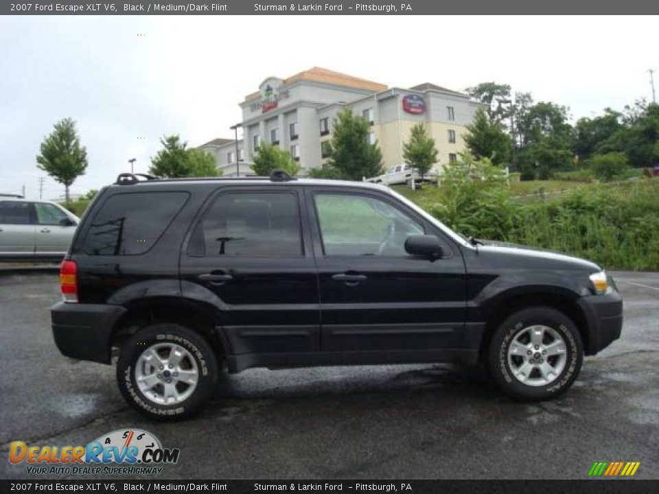 2007 Ford Escape XLT V6 Black / Medium/Dark Flint Photo #2