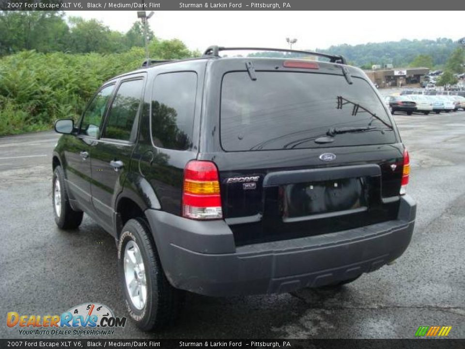 2007 Ford Escape XLT V6 Black / Medium/Dark Flint Photo #5