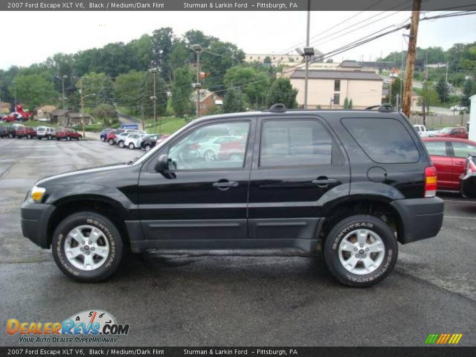2007 Ford Escape XLT V6 Black / Medium/Dark Flint Photo #6