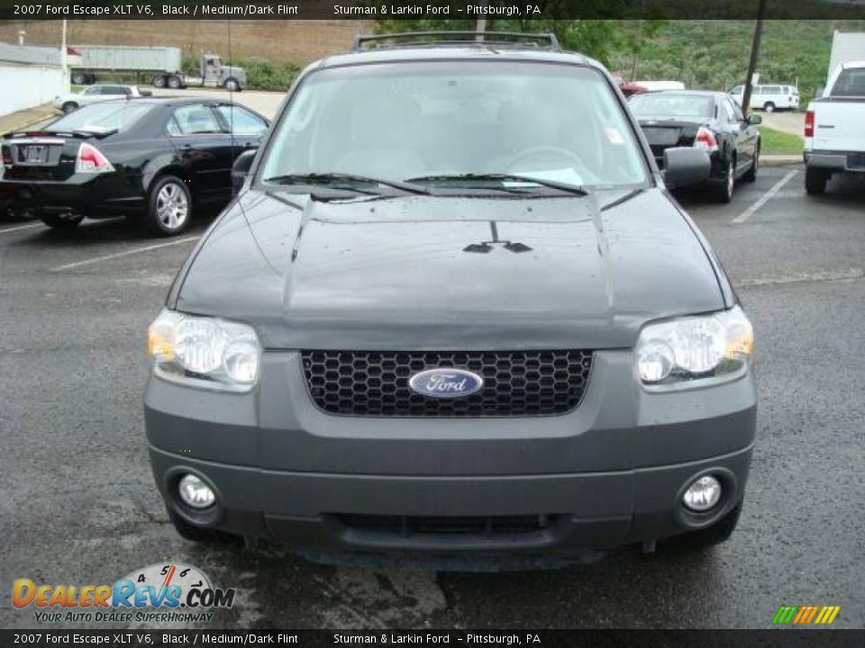 2007 Ford Escape XLT V6 Black / Medium/Dark Flint Photo #8