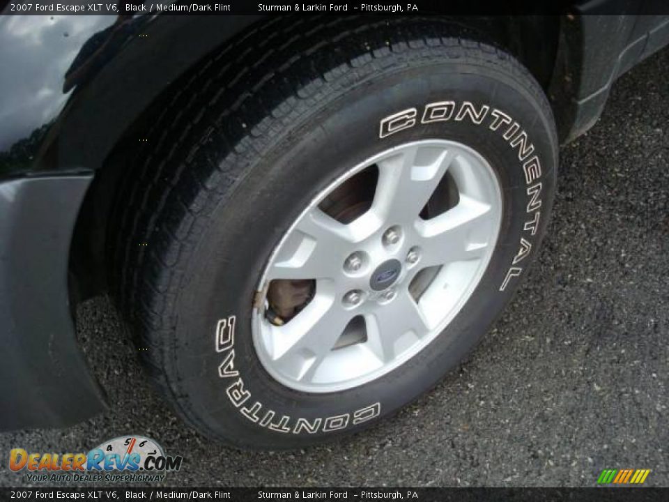 2007 Ford Escape XLT V6 Black / Medium/Dark Flint Photo #9