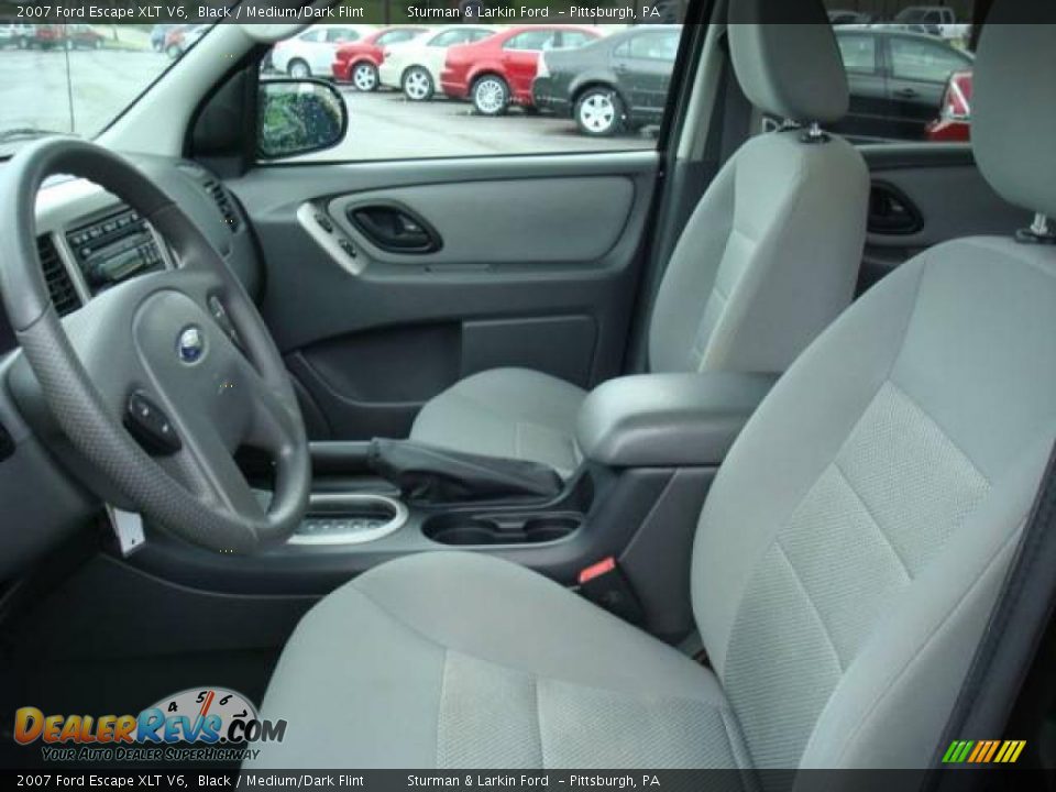 2007 Ford Escape XLT V6 Black / Medium/Dark Flint Photo #10