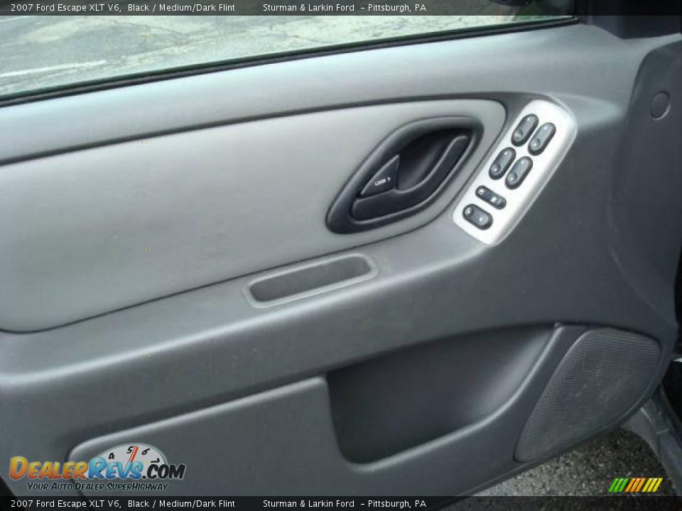 2007 Ford Escape XLT V6 Black / Medium/Dark Flint Photo #14