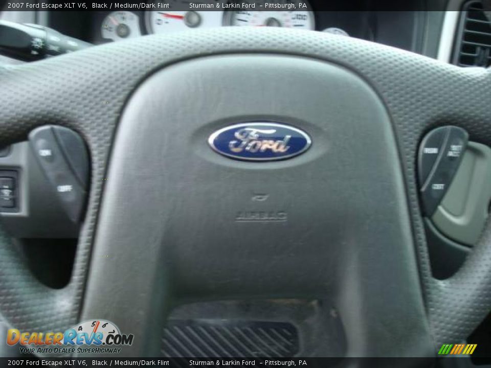 2007 Ford Escape XLT V6 Black / Medium/Dark Flint Photo #17