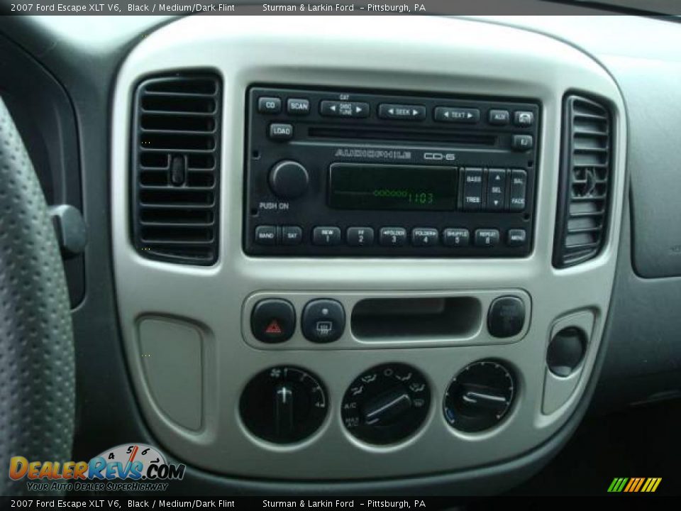 2007 Ford Escape XLT V6 Black / Medium/Dark Flint Photo #18