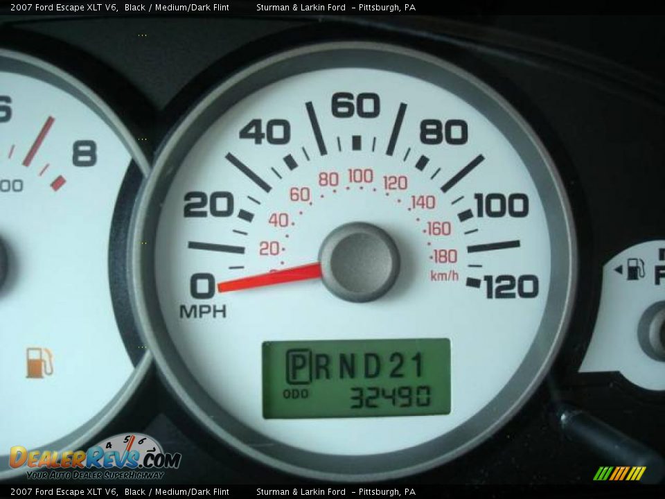 2007 Ford Escape XLT V6 Black / Medium/Dark Flint Photo #20