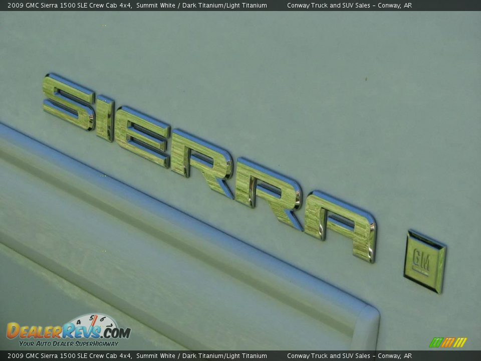 2009 GMC Sierra 1500 SLE Crew Cab 4x4 Summit White / Dark Titanium/Light Titanium Photo #9