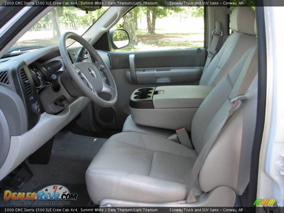 2009 GMC Sierra 1500 SLE Crew Cab 4x4 Summit White / Dark Titanium/Light Titanium Photo #11