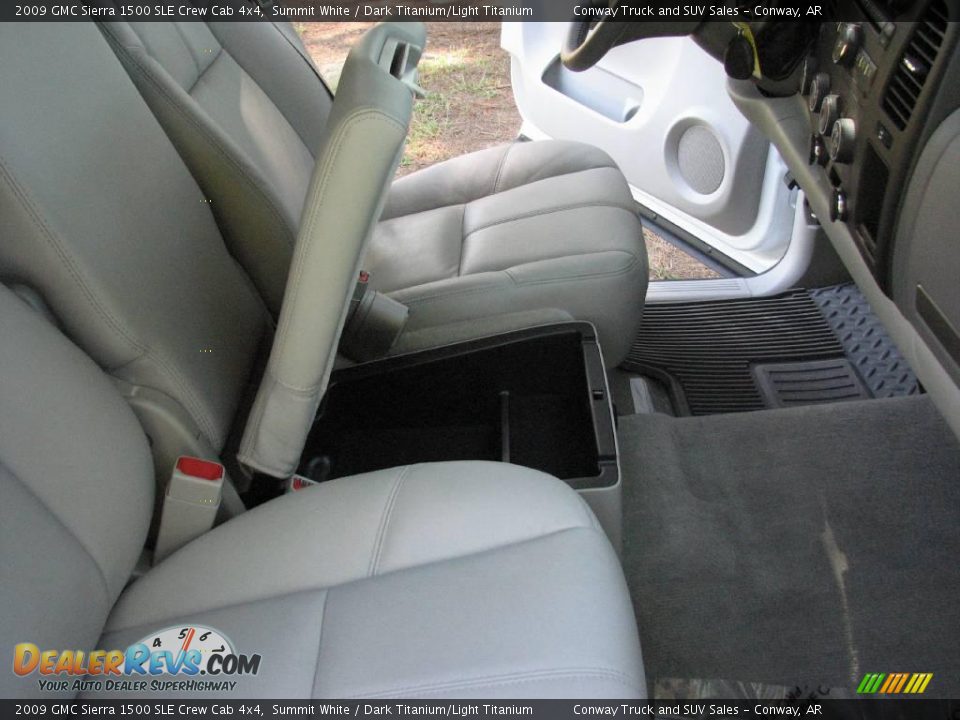 2009 GMC Sierra 1500 SLE Crew Cab 4x4 Summit White / Dark Titanium/Light Titanium Photo #14