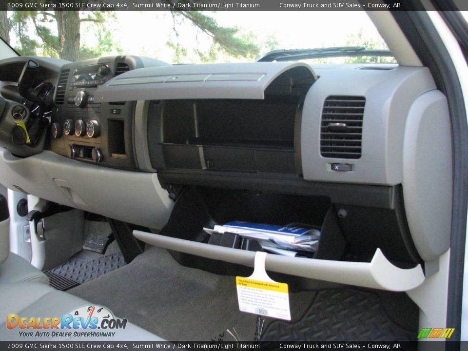 2009 GMC Sierra 1500 SLE Crew Cab 4x4 Summit White / Dark Titanium/Light Titanium Photo #15